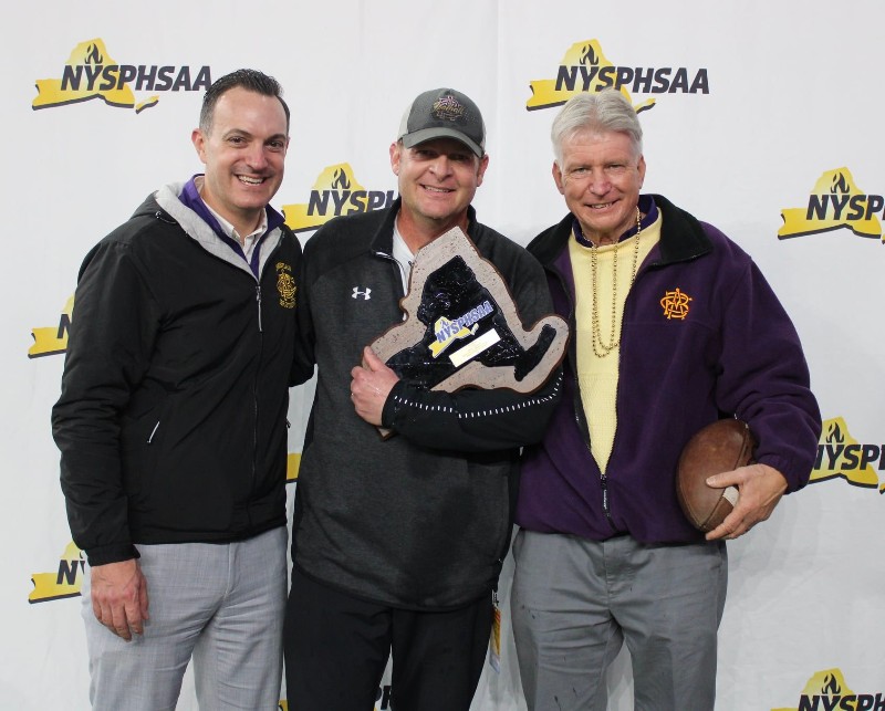 Purple Reign..Brothers Crowned State Champs near syracuse ny image of president matt keough and head coach casey brown