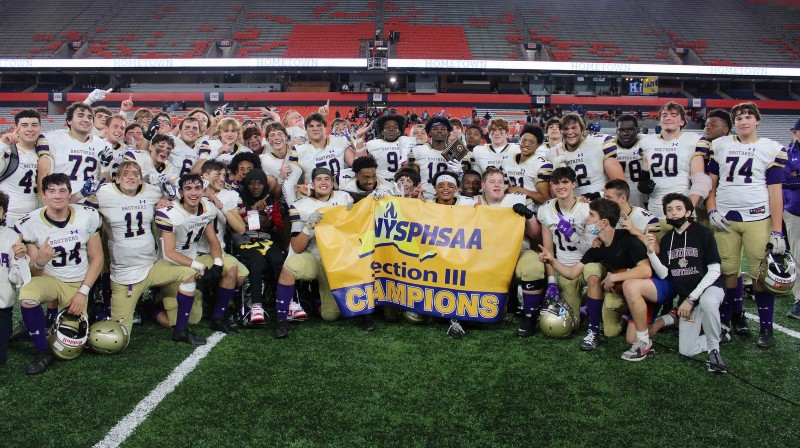 Brothers Crowned Sectional Champs near syracuse ny image of section three football champions from cba