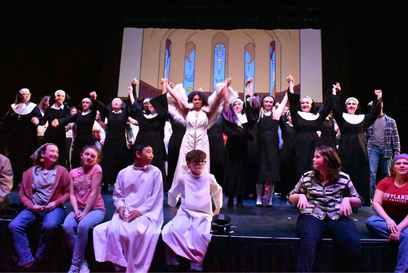 Seventy-three students in grades 7-12 performed in this year’s spring musical, Sister Act at the Palace Theater on Friday, March 24 and Saturday, March 25.
