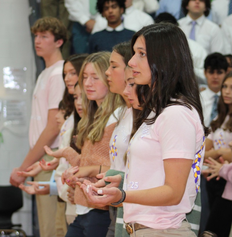 Students During Mass