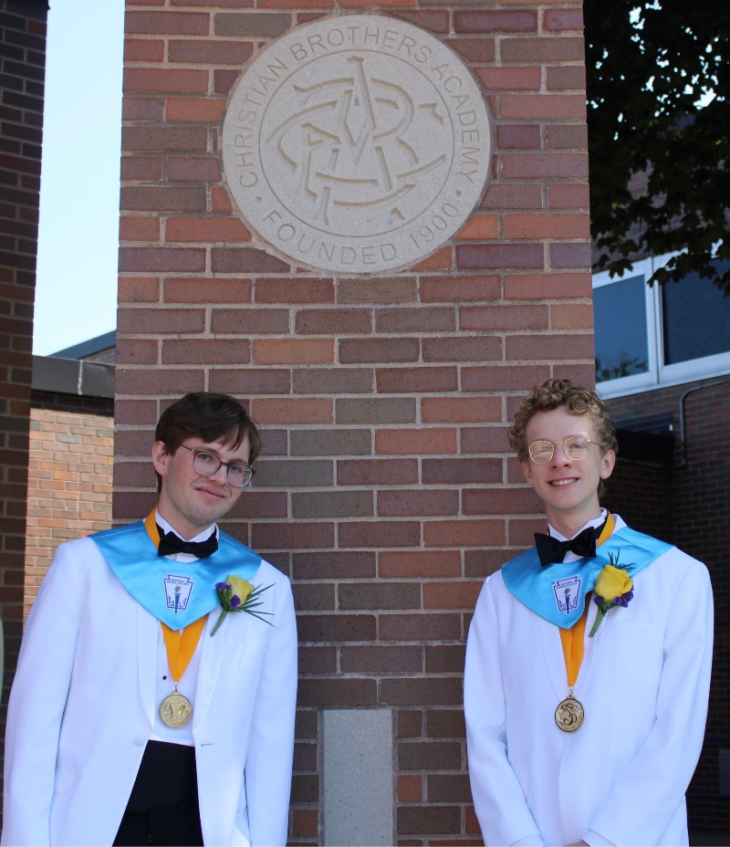 Christian Brothers Academy students Blake Savage and Finn Doyle have been named the Valedictorian and Salutatorian, respectively of the Class of 2023.