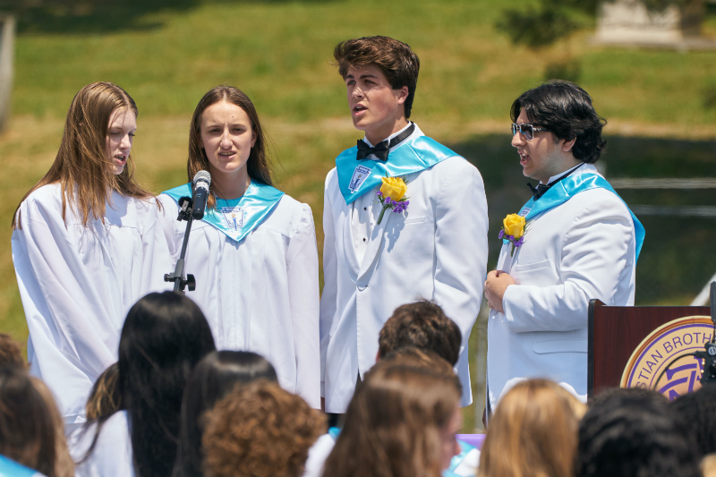 academic ceremony june 2023 image of senior choir singers