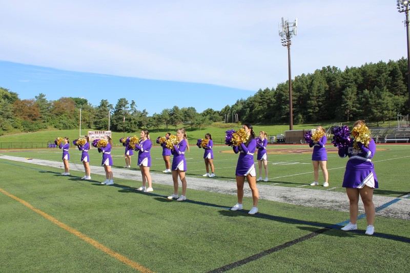 Welcome Back Students near syracuse ny image of cheerleaders performing