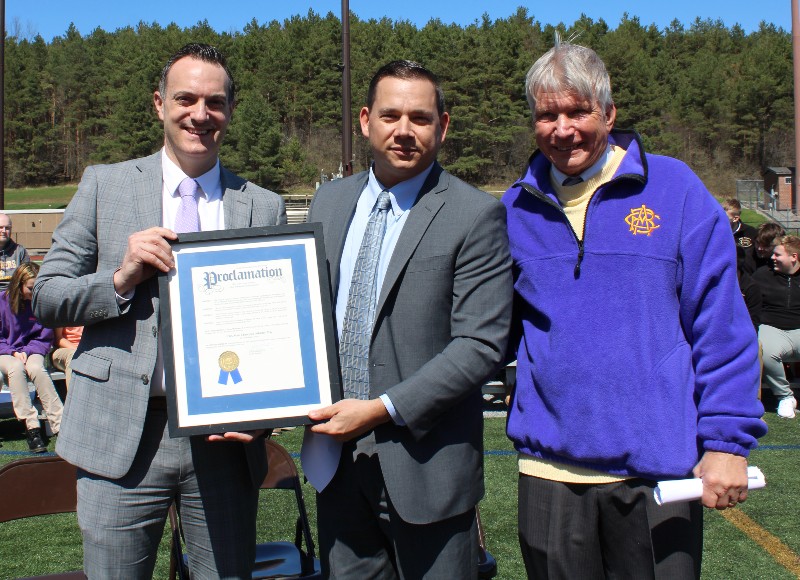 CBA Celebrates The Champs near syracuse ny image of president matt keough smiling with athletes