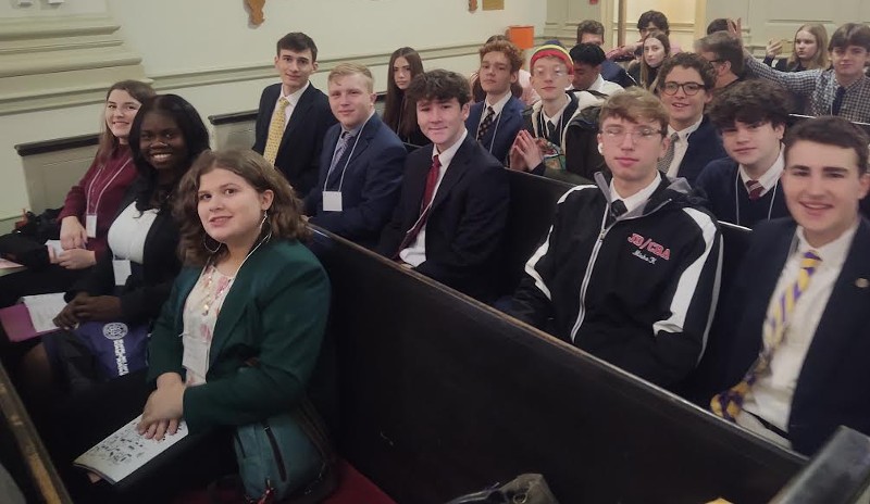 Model UN Team Has Successful Outing At Syracuse University Conference photo of students