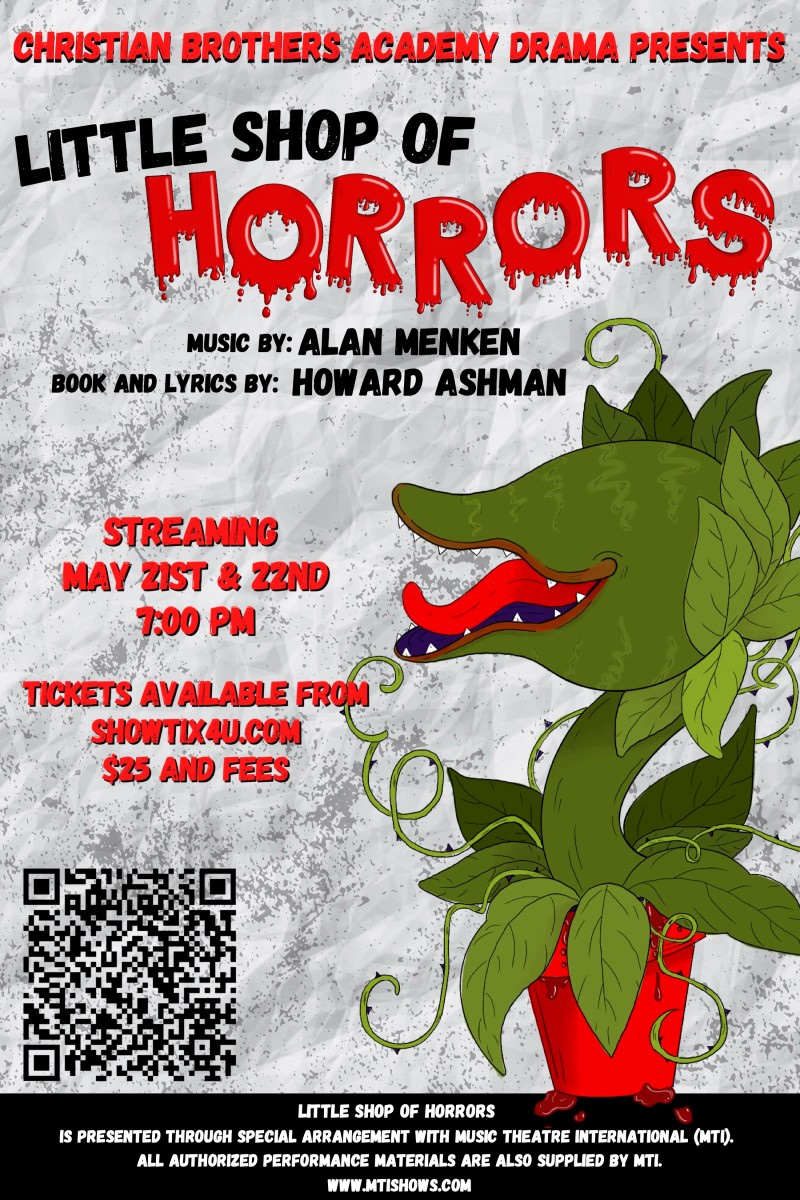 Spring Musical Little Shop Of Horrors To Be Streamed May 21 & 22 near syracuse ny image of poster