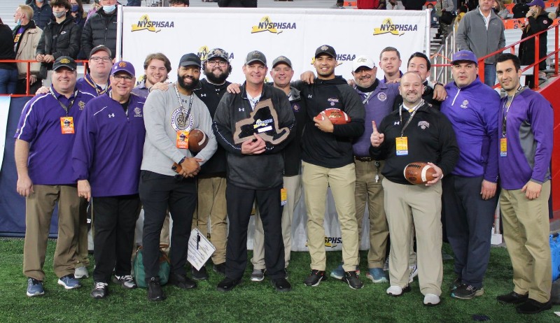 Purple Reign..Brothers Crowned State Champs near syracuse ny image of football team