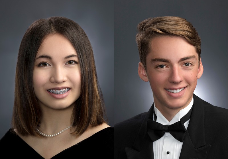 Falasco Named Valedictorian McMahon Salutatorian of Class of 2022 near syracuse ny image of valedictorian and salutatorian