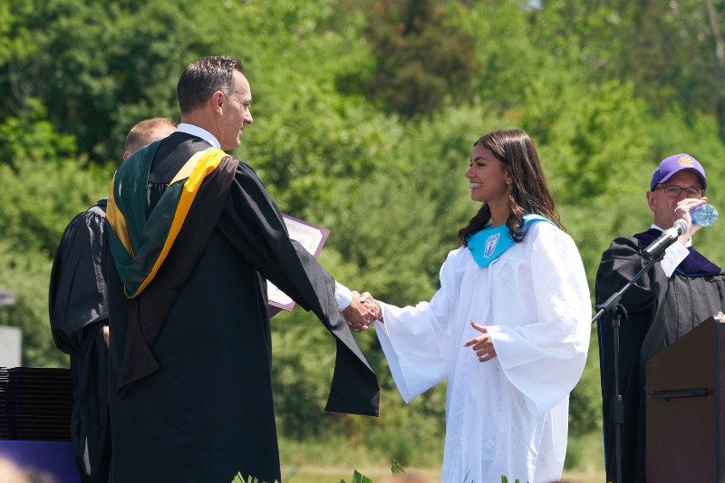 academic award ceremony june 2023 from cba image of india roopnarine recipient of brother edmund dwyer award