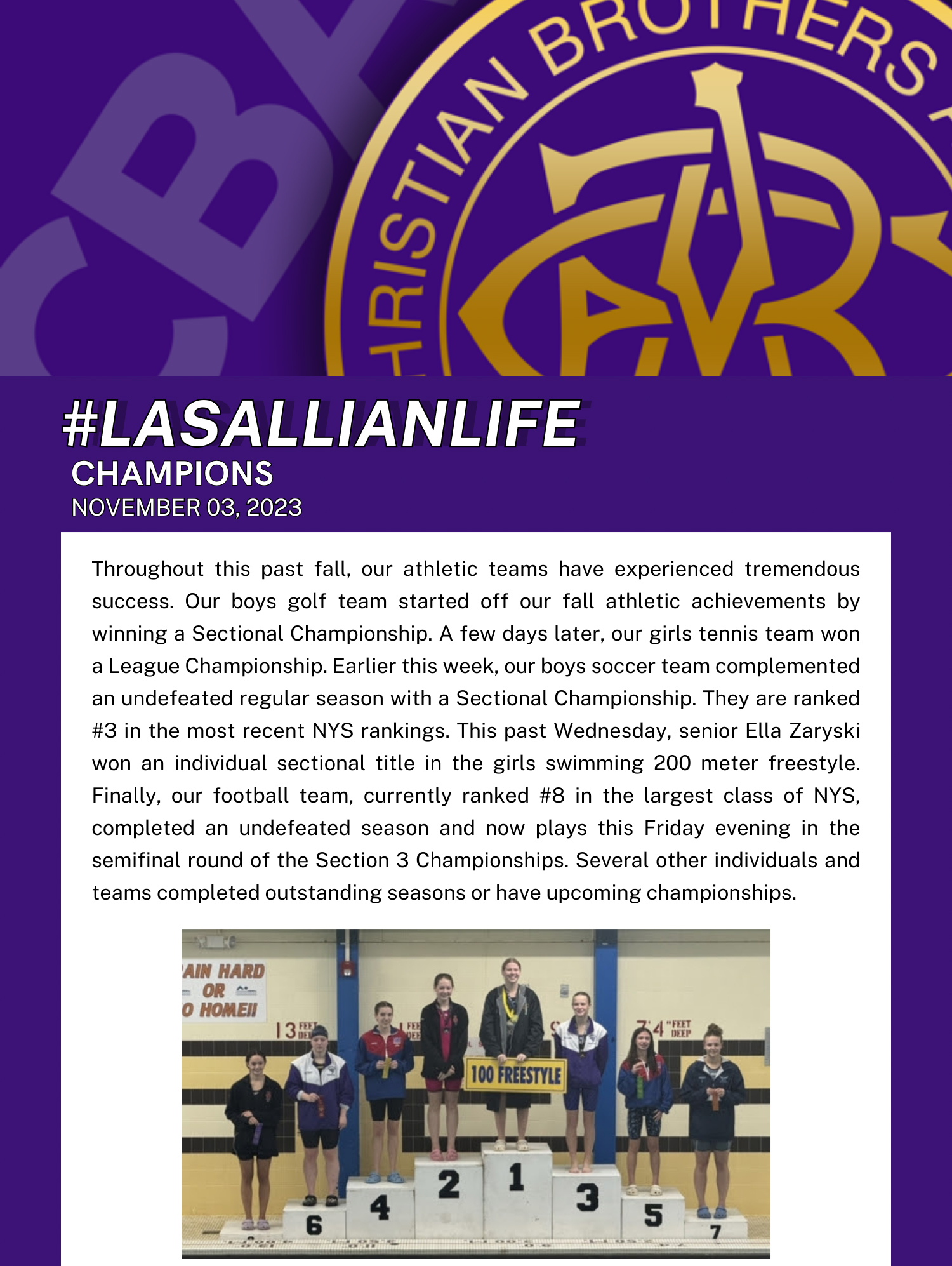 #LasallianLife : Champions
