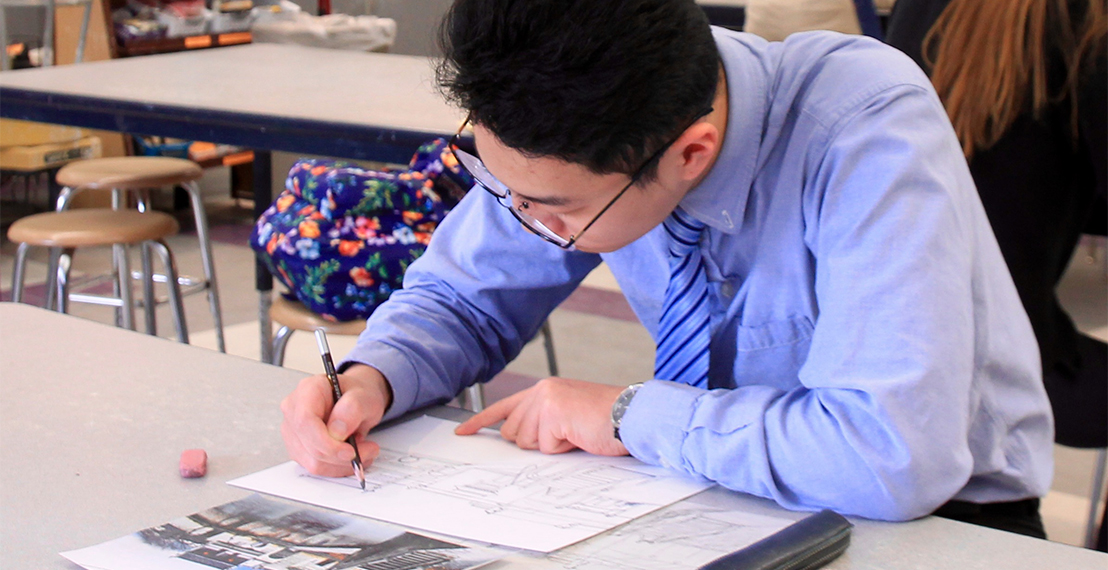CBA Graphite Drawing Classes using Perspective