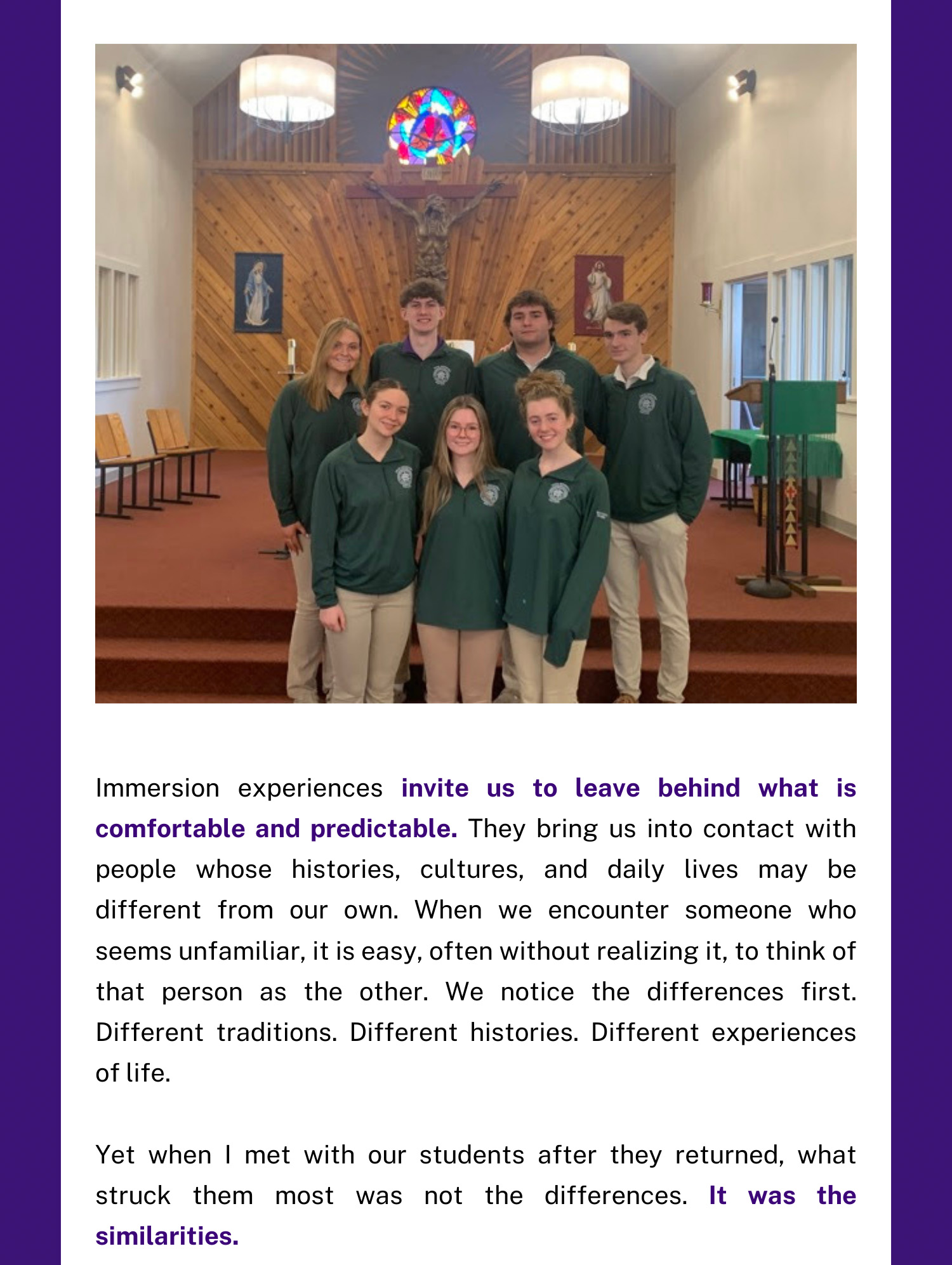 Christian Brothers Academy in Syracuse, NY made their way to De La Salle Blackfeet School