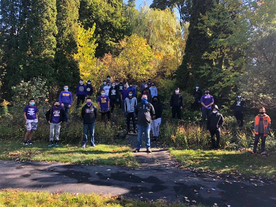 Brothers For Others near syracuse ny image of students outside in the park