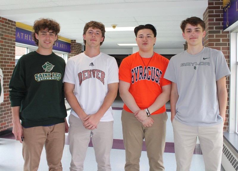 Class of 2022 College Destinations (Part 2 of 2) near syracuse ny image of four boys