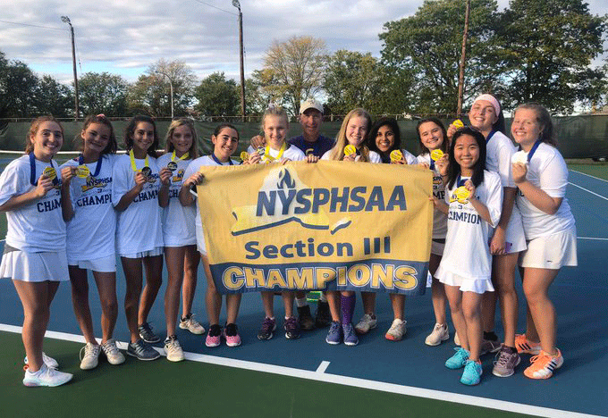 Girls Tennis Wins Class A Sectional Title