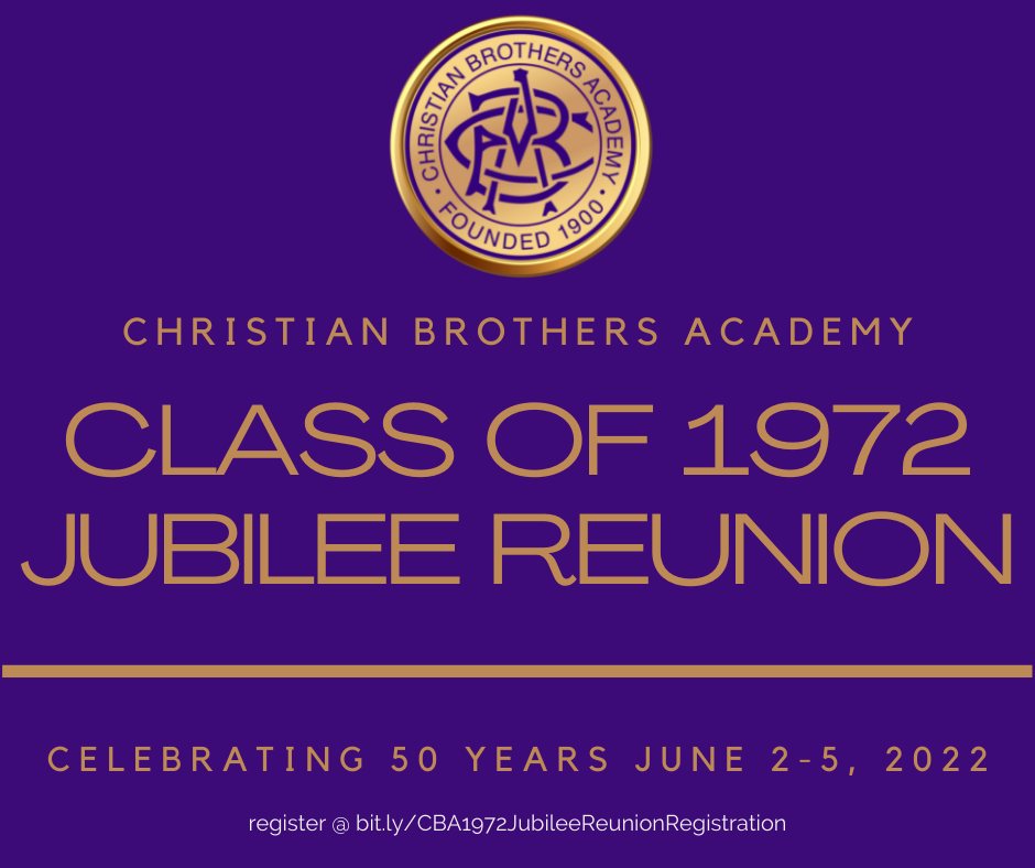 Class of 72 To Celebrate Jubilee Reunion near syracuse ny image of invitation
