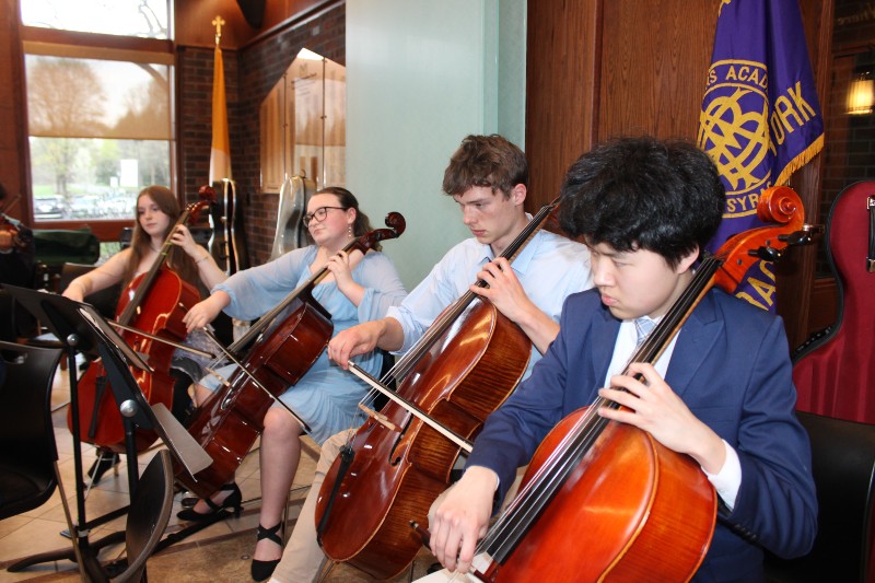 Group photo of CBA Orchestra Playing At Honors Night