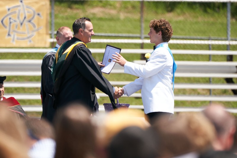 126 Students Graduate From Christian Brothers Academy near syracuse ny image of daniel anderson and kami petrosillo