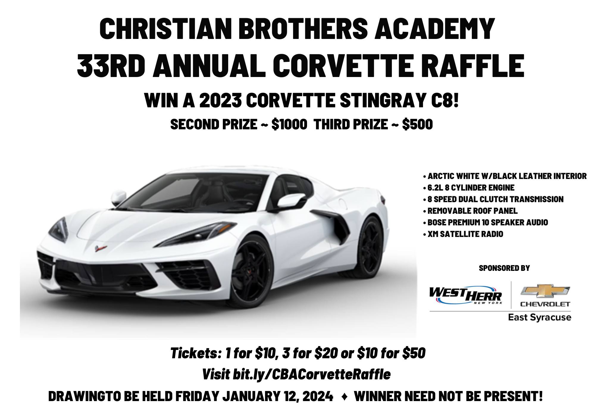 Corvette Raffle near syracuse ny