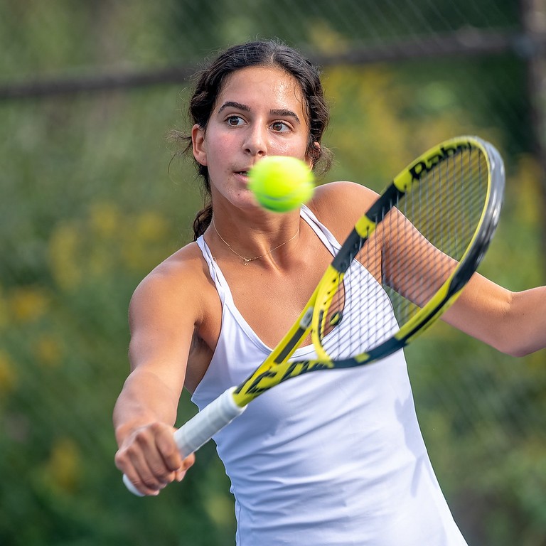 2022 Fall Sports Update near syracuse ny image of woman playing tennis