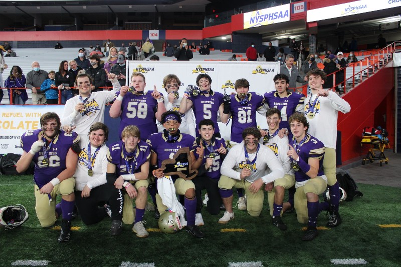 Purple Reign..Brothers Crowned State Champs near syracuse ny image of football team photo