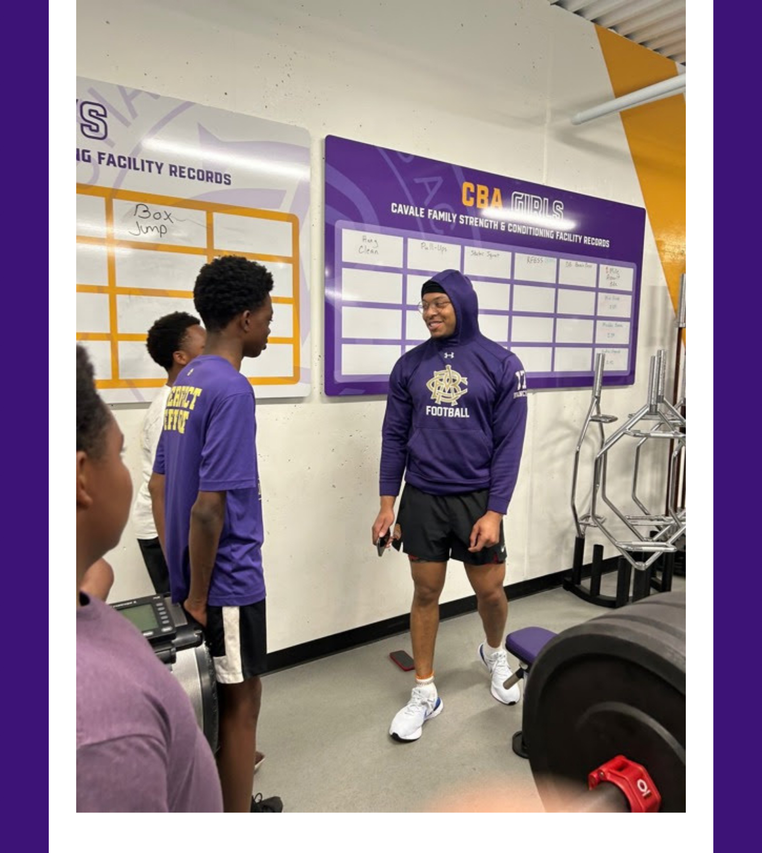 Christian Brothers Academy alumni SirVocea Dennis offers his wisdom, support, and example to our young students.
