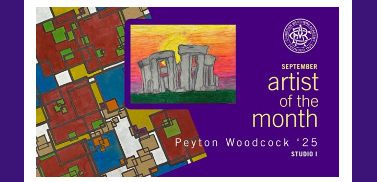 Christian Brothers Academy Peyton Woodcock September Artist of the Month