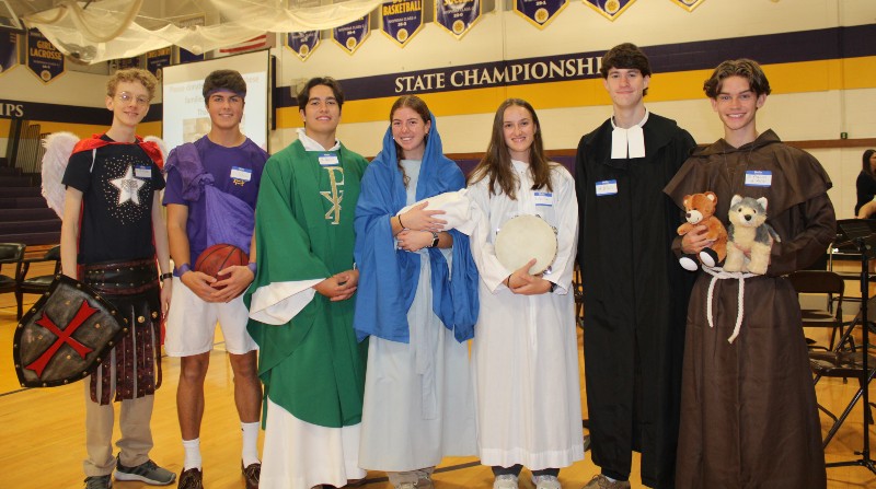 CBA Celebrates All Saints Day With Mass On Nov. 1 near syracuse ny image of students from assembly