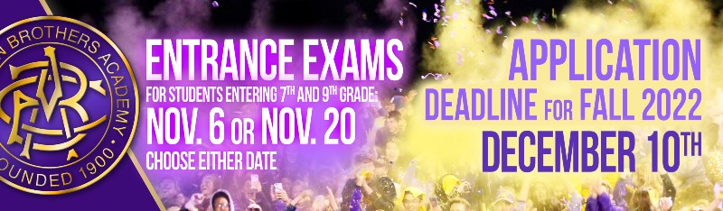 Entrance Exams For Incoming 7th & 9th Graders Nov. 6 near syracuse ny image of invitation