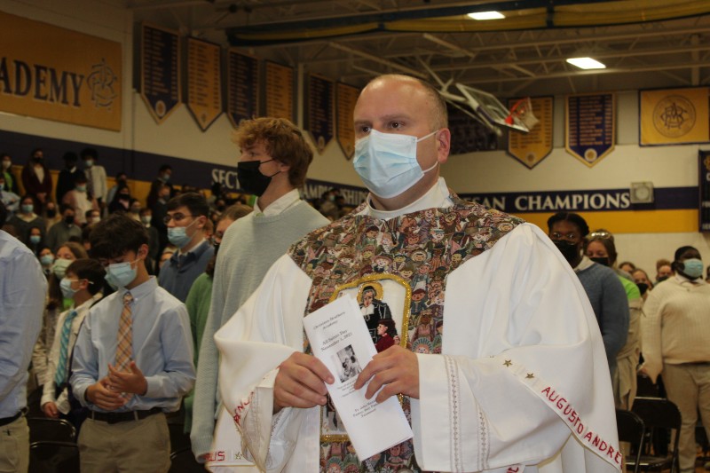 CBA Community Celebrates All Saints Mass On Nov. 1 near syracuse ny image of priest