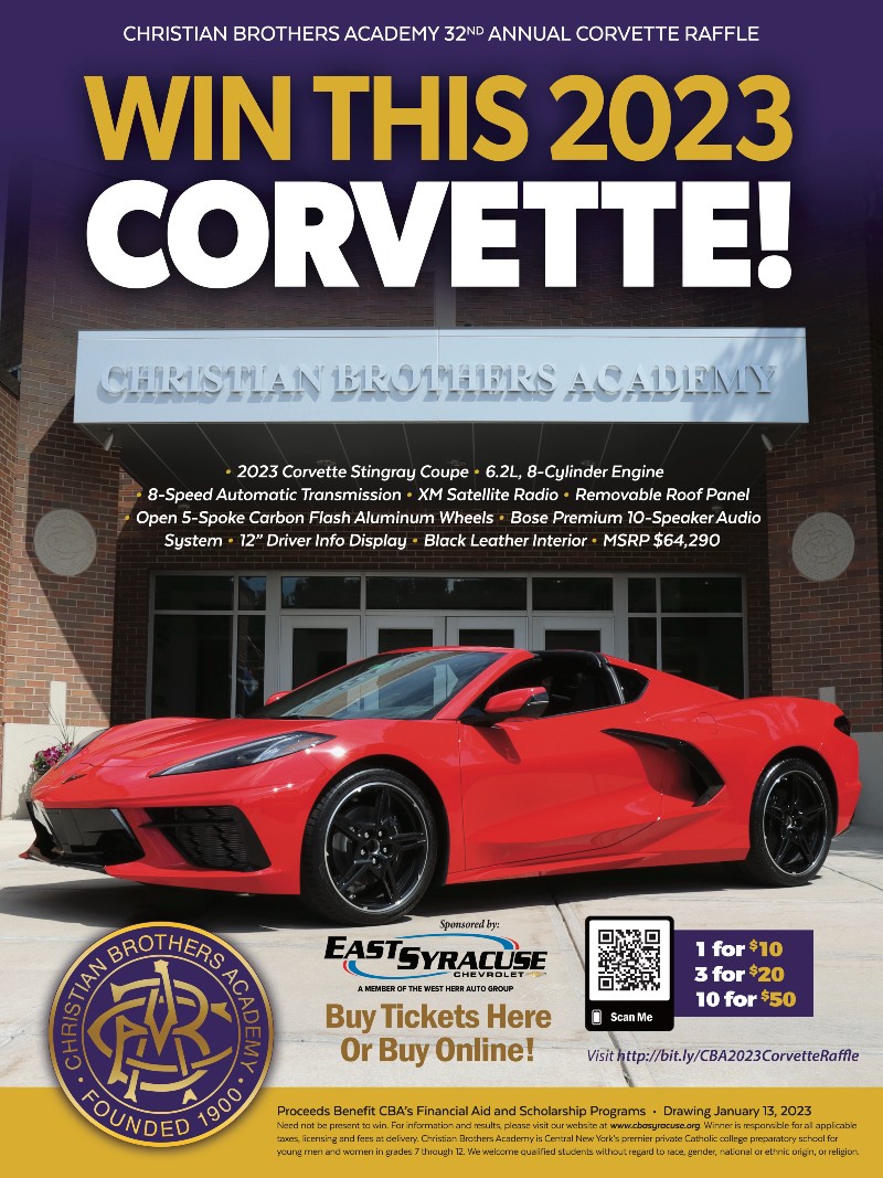 Corvette Raffle near syracuse ny image of corvette ticket