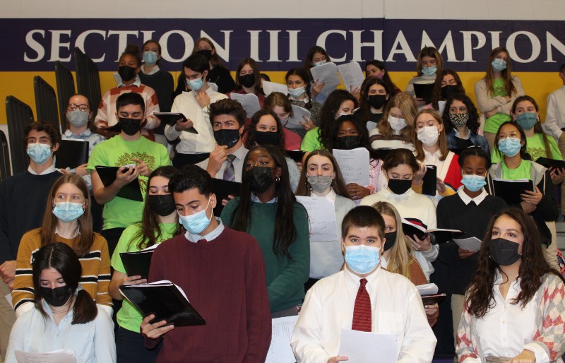 CBA Community Celebrates All Saints Mass On Nov. 1 near syracuse ny image of choir singing