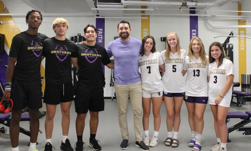 CBA Unveils Cavale Family Strength And Conditioning Facility near syracuse ny image of students in gym