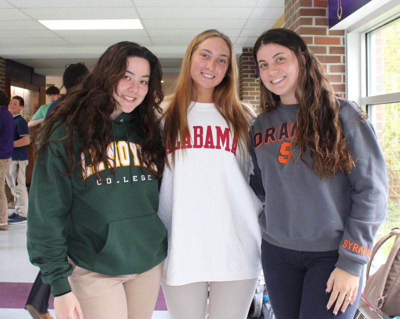 Class of 2022 College Destinations (Part 2 of 2) near syracuse ny image of three women