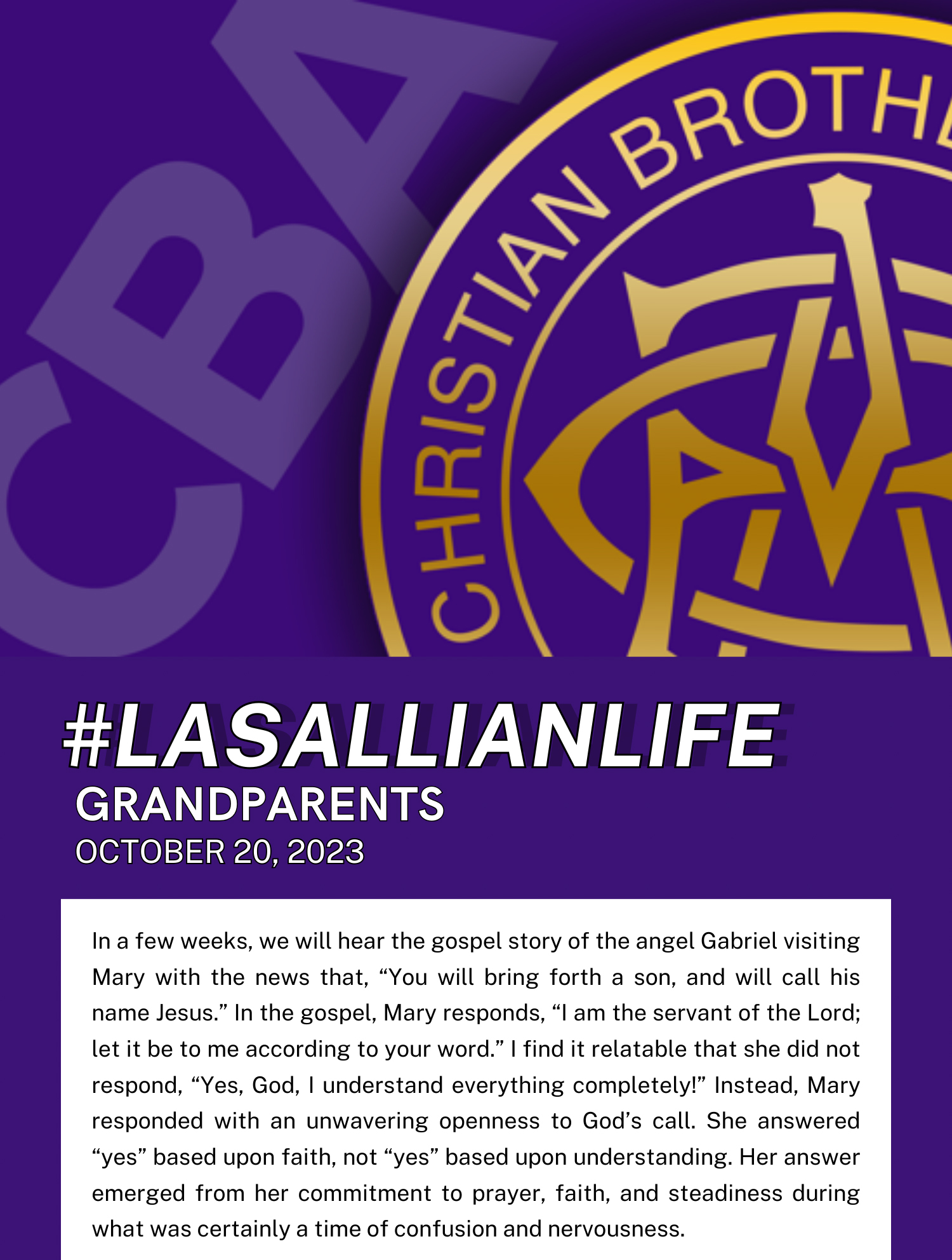 #LasallianLife : Grandparents