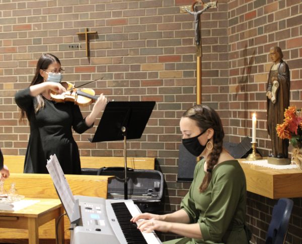 CBA Celebrates The Feast Of The Immaculate Conception near syracuse ny image of student musicians