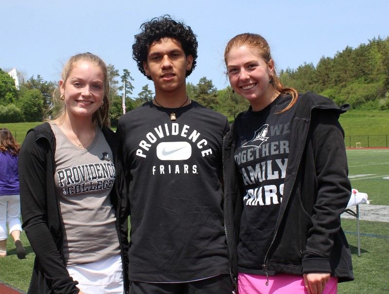 college bound class of 2023 destinations image of three cba students wearing providence shirts