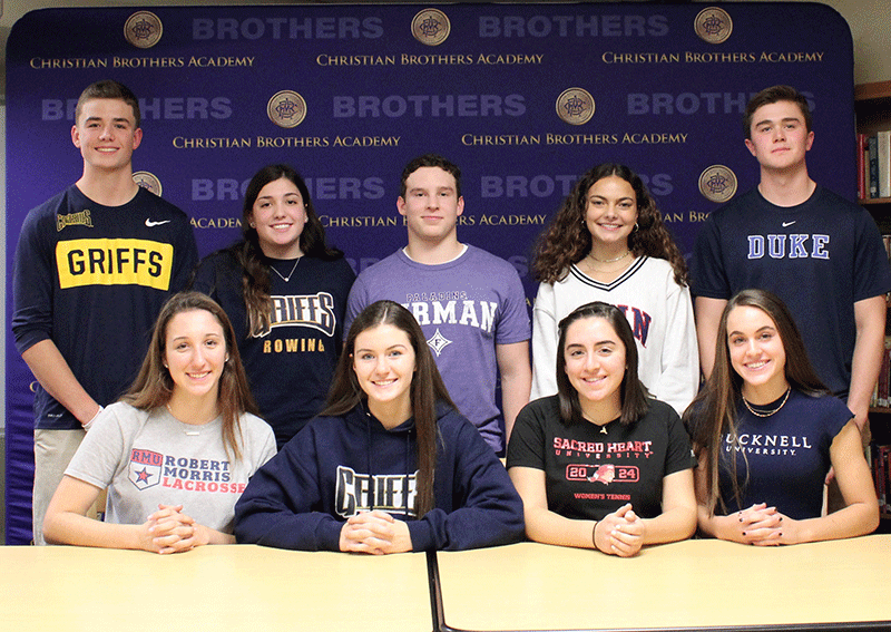 Christian brothers academy's nine student athletes